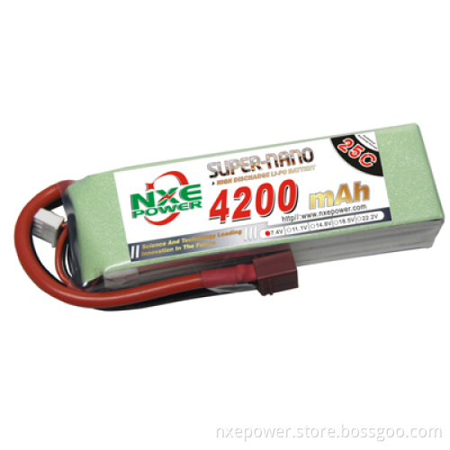 rc heli lipo battery 4200mah 1s-6s 25c NXE Power